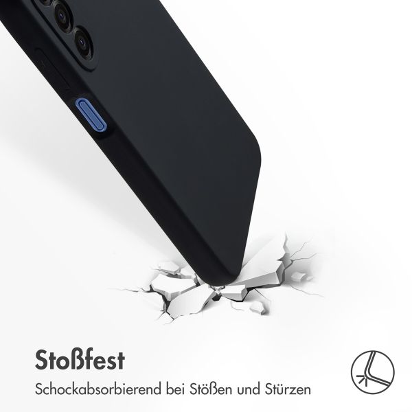 Accezz Liquid Silikoncase Samsung Galaxy A17 - Schwarz