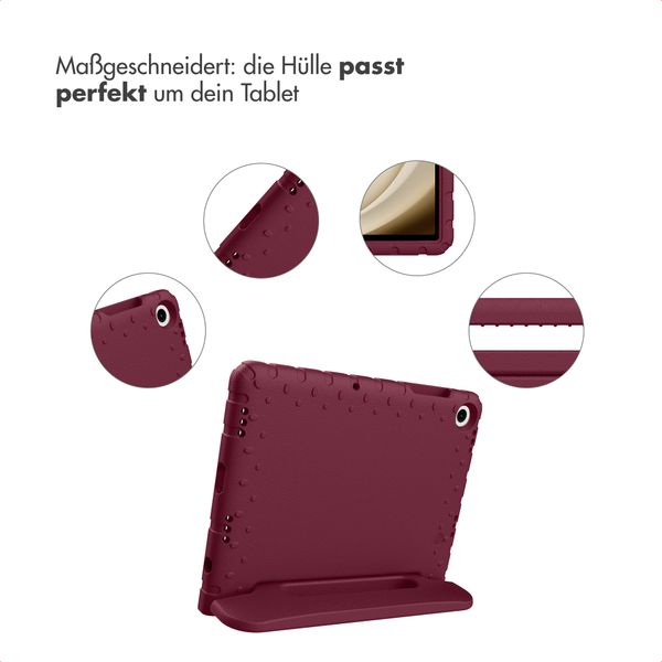 imoshion Schutzhülle mit Handgriff kindersicher Samsung Galaxy Tab A11 Plus / A9 Plus - Velvet Plum
