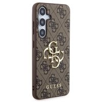 Guess 4G Metal Logo Back Cover Samsung Galaxy S24 Plus - Braun