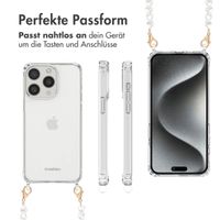 imoshion Back Cover mit Band + Armband Apple iPhone 15 Pro Max - Perlenherzen