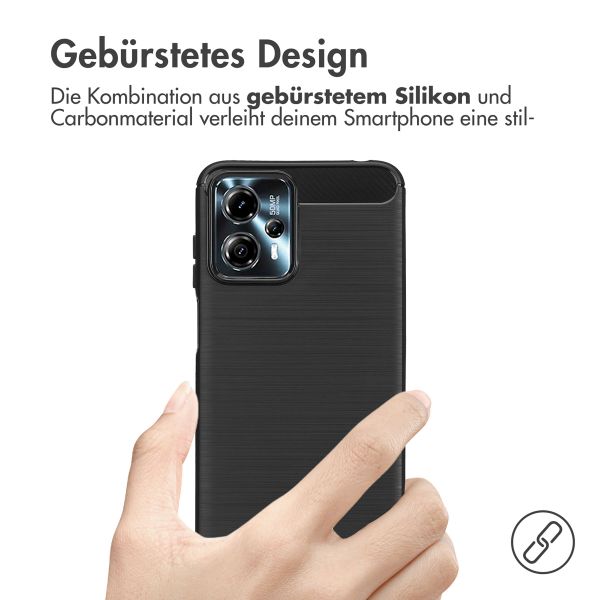 imoshion Brushed Back Cover für das Motorola Moto G13 / G23 - Schwarz