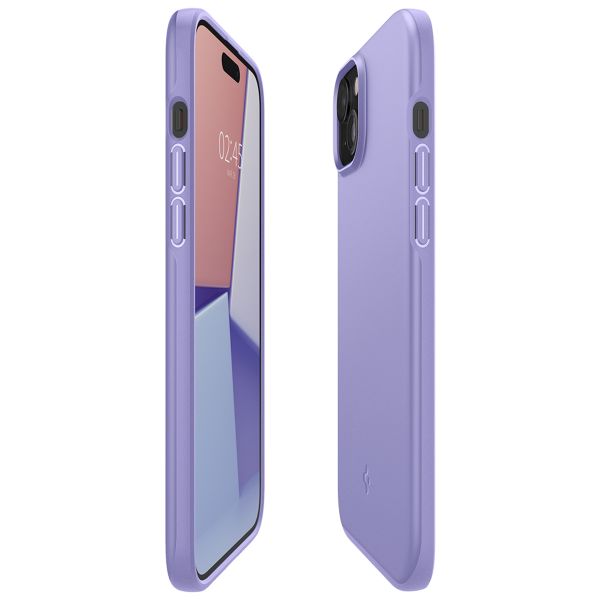 Spigen Thin Fit™ Hardcase für das Apple iPhone 15 - Iris Purple