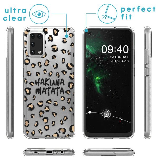 imoshion Design Hülle Samsung Galaxy A02s - Leopard - Braun / Schwarz