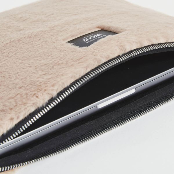 Wouf Faux Fur Laptop Hülle 13-14 Zoll - Laptop Sleeve - Nevada