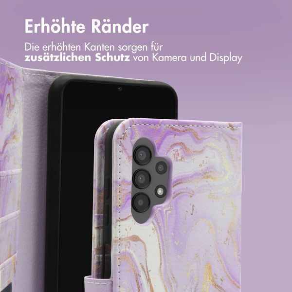 imoshion Design Klapphülle Samsung Galaxy A13 (4G) - Purple Marble