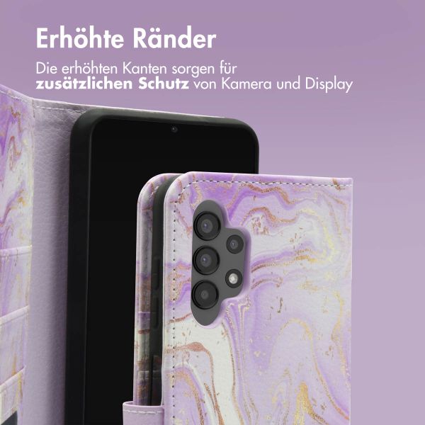 imoshion Design Klapphülle für das Samsung Galaxy A13 (4G) - Purple Marble