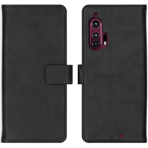 imoshion Luxuriöse Klapphülle Motorola Edge Plus - Schwarz