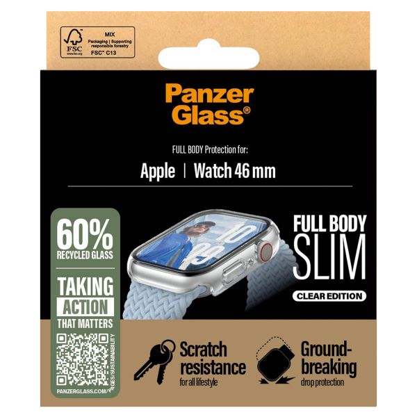 PanzerGlass Full Body Case Slim für das Apple Watch Series 10 / 11 - 46 mm - Transparent