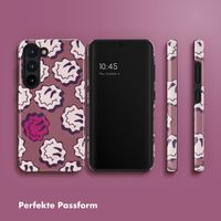Selencia Vivid Back Cover Samsung Galaxy S23 - Wavy Smiley Pink