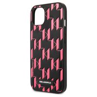 Karl Lagerfeld Hardcase Backcover Monogram Plaque für das iPhone 13 - Rosa