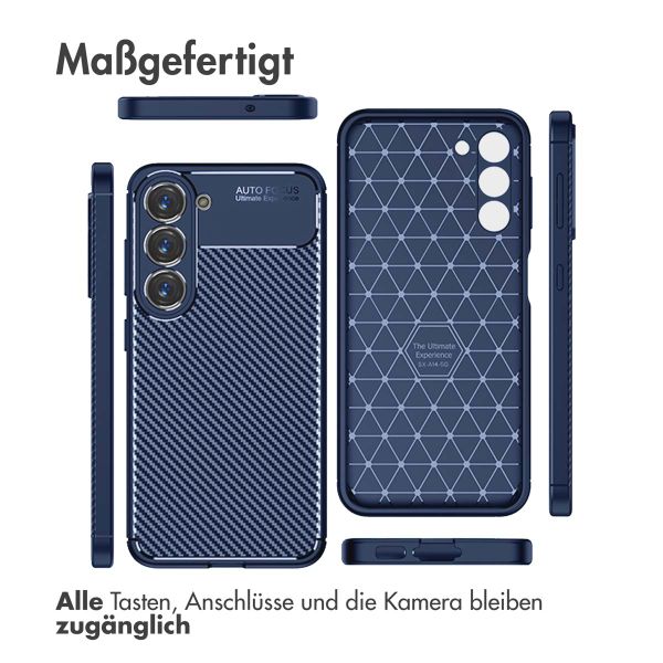 imoshion Carbon-Hülle für das Samsung Galaxy S23 Plus - Blau