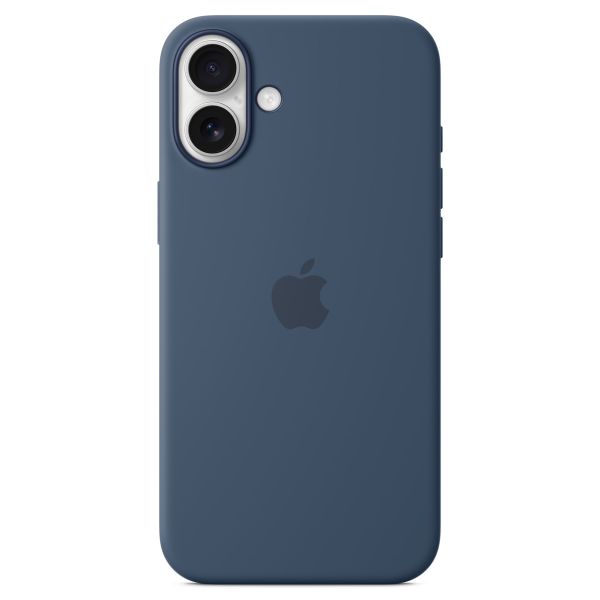 Apple Silikon-Case MagSafe für das Apple iPhone 16 Plus - Denim