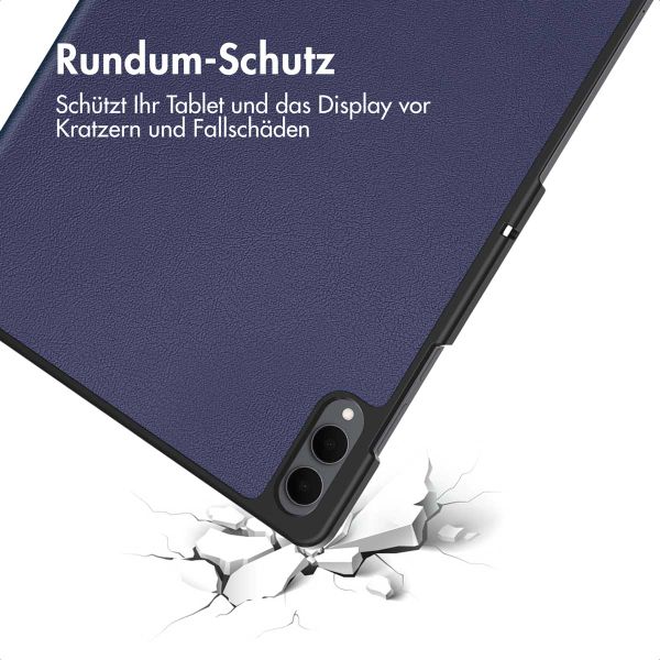imoshion Trifold Klapphülle Samsung Galaxy Tab S11 Ultra - Dunkelblau