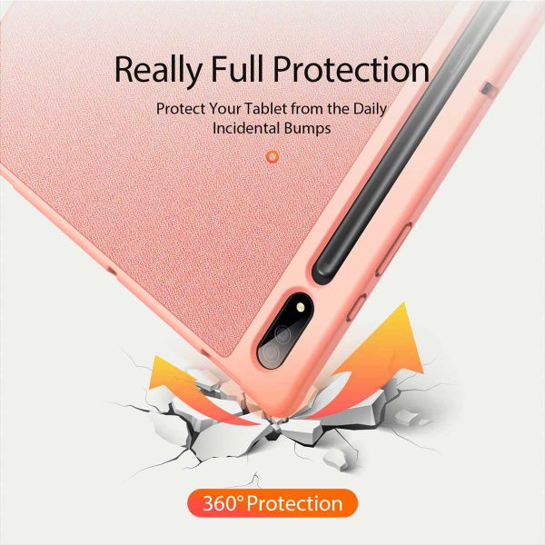 Dux Ducis Domo Klapphülle für das Samsung Galaxy Tab S10 Ultra / S9 Ultra / S8 Ultra - Rosa