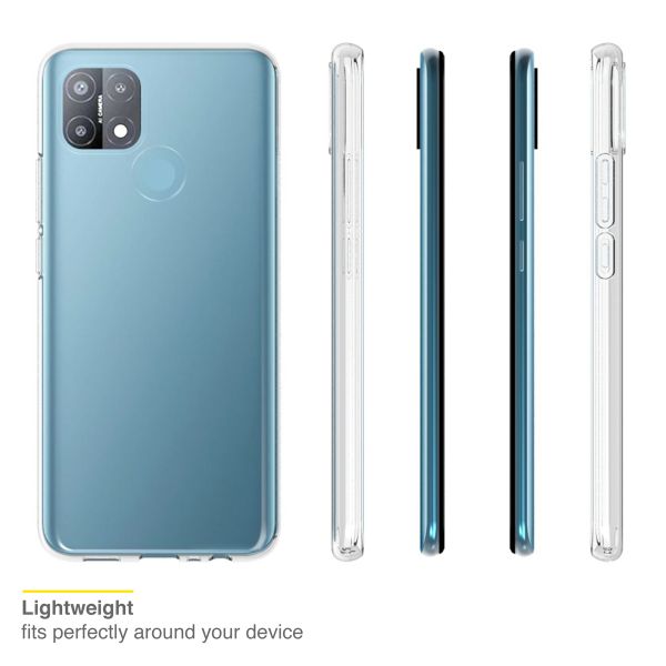 Accezz TPU Clear Cover für das Oppo A15 - Transparent