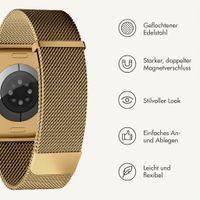 imoshion Mailändische Magnetarmband für Apple Watch | 44/45/46/49 mm - Gold