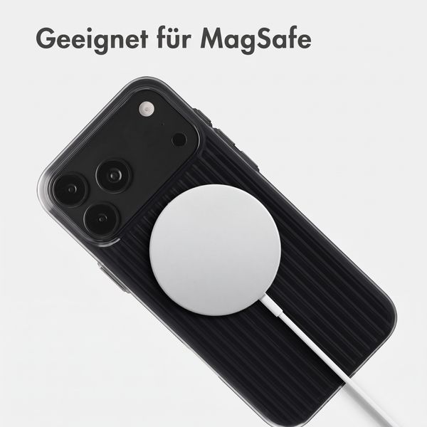 Accezz Lite Backcover mit MagSafe | Fluted | Apple iPhone 18 Pro Max / 17 Pro Max - Schwarz
