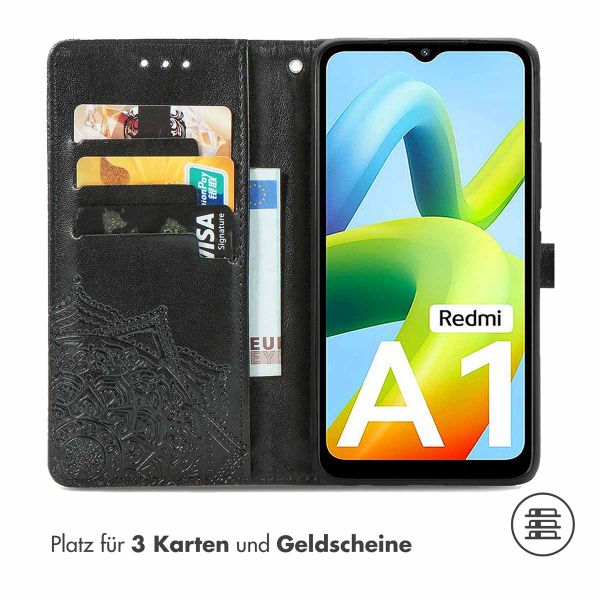 imoshion Mandala Klapphülle für das Xiaomi Redmi A1 / A2 - Schwarz