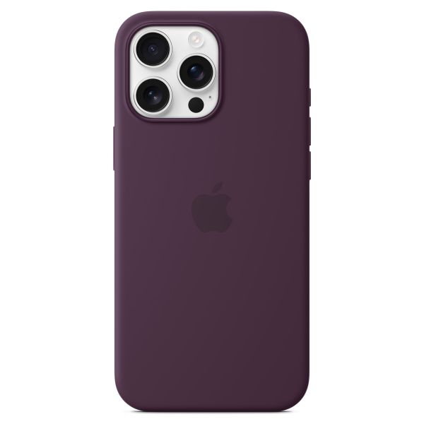 Apple Silikon-Case MagSafe für das Apple iPhone 16 Pro Max - Plum