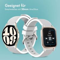 imoshion Flexibles Silikonarmband - Universeller 20-mm-Anschluss - Weiß