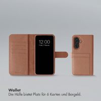 Selencia Olyn Abnehmbare Bookcase mit MagSafe Samsung Galaxy A37 (5G) - Braun