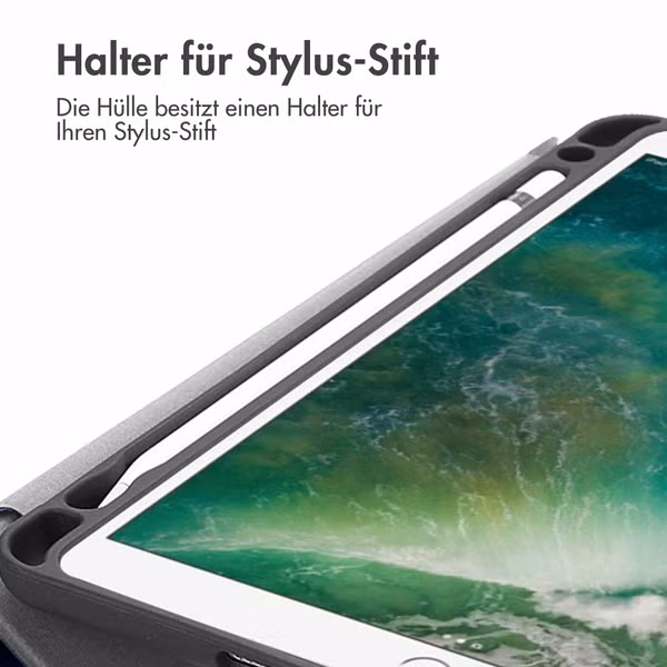imoshion Trifold Klapphülle Apple iPad 6 (2018) 9.7 Zoll / iPad 5 (2017) 9.7 Zoll / Air 2 (2014)/Air 1 (2013) - Dunkelblau