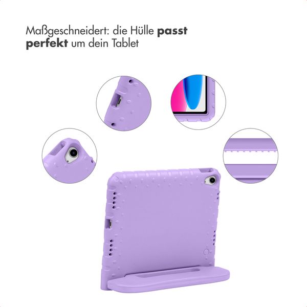 imoshion Schutzhülle mit Handgriff kindersicher Apple iPad 11 (2025) 11 Zoll A16 / iPad 10 (2022) 10.9 Zoll - Lila