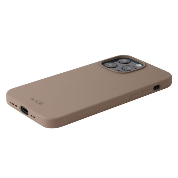 Holdit Silicone Case für das iPhone 13 Pro - Mocha Brown