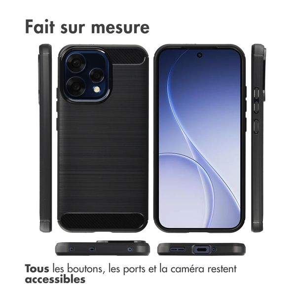 imoshion Brushed Back Cover Oppo Reno15 F (5G) - Schwarz