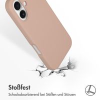 Accezz Liquid Silikoncase mit MagSafe für das iPhone 16 - Rosa