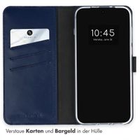 Selencia Echtleder Klapphülle OnePlus 15 - Dunkelblau