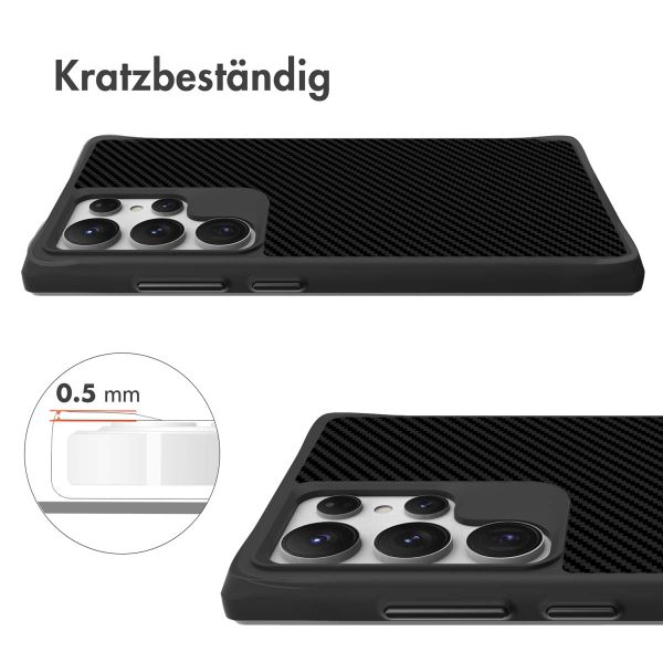 imoshion Rugged Hybrid Carbon Case Samsung Galaxy S24 Ultra - Schwarz
