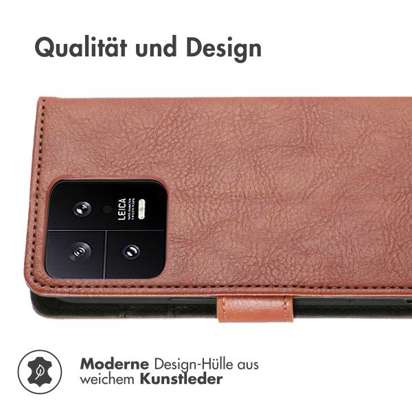 imoshion Luxuriöse Klapphülle für das Xiaomi 13 - Braun