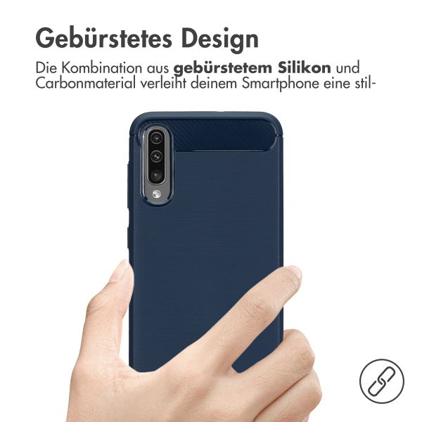 imoshion Brushed Back Cover Samsung Galaxy A50 / A30s - Dunkelblau