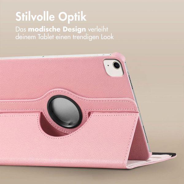 imoshion 360° drehbare Klapphülle Apple iPad Air 13 Zoll (2026) M4 / (2025) M3 / (2024) M2 - Rosa