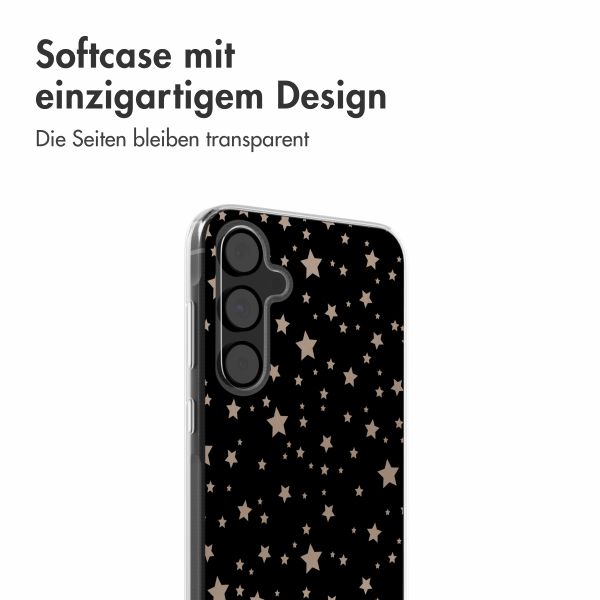 imoshion Design Hülle Samsung Galaxy A55 - Stars Beige Reverse