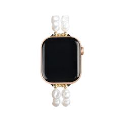 iDeal of Sweden Beaded Watch Band für Apple Watch | 38/40/41/42 mm - Classy White Pearl