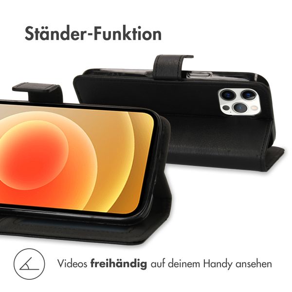 imoshion Luxuriöse Klapphülle Apple iPhone 12 Pro Max - Schwarz