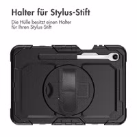 Accezz Robustes Back Cover mit Schultergurt Samsung Galaxy Tab S11 - Schwarz