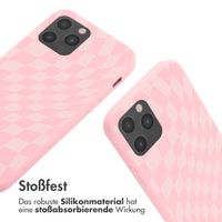 imoshion Silikonhülle design mit Band für das iPhone 12 (Pro) - Retro Pink