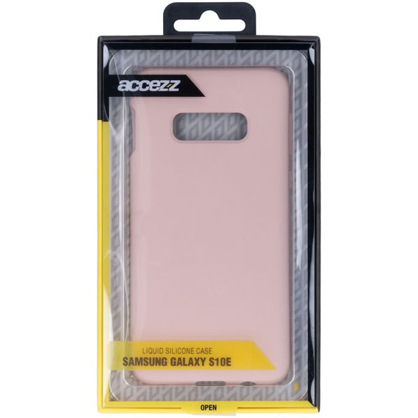 Accezz Liquid Silikoncase Samsung Galaxy S10e - Rosa