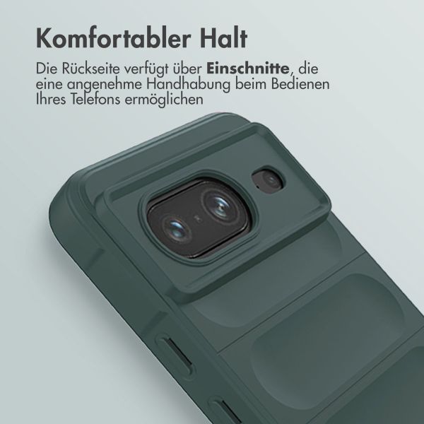 imoshion EasyGrip Backcover für das Google Pixel 8 - Dunkelgrün