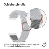 imoshion Elastisches Nylonarmband -   Universelle 22 mm Anschluss - Weiß