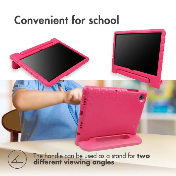 Accezz Schutzhülle mit Handgriff kindersicher Apple iPad 9 (2021) 10.2 Zoll / iPad 8 (2020) 10.2 Zoll / iPad 7 (2019) 10.2 Zoll - Rosa