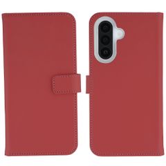 Selencia Echtleder Klapphülle Samsung Galaxy A27 (5G) - Rot