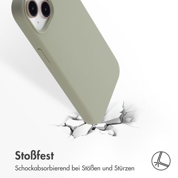 Accezz Liquid Silikoncase mit MagSafe Apple iPhone 13 - Cooper Green