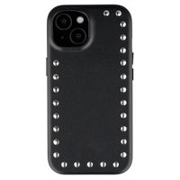 Selencia Studs Backcover mit MagSafe Apple iPhone 15 - Velvet Black