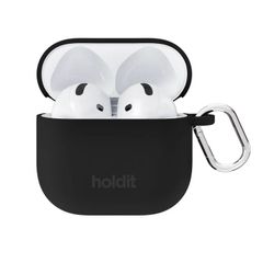 Holdit Solid Silicone Case Apple AirPods 4 - Schwarz