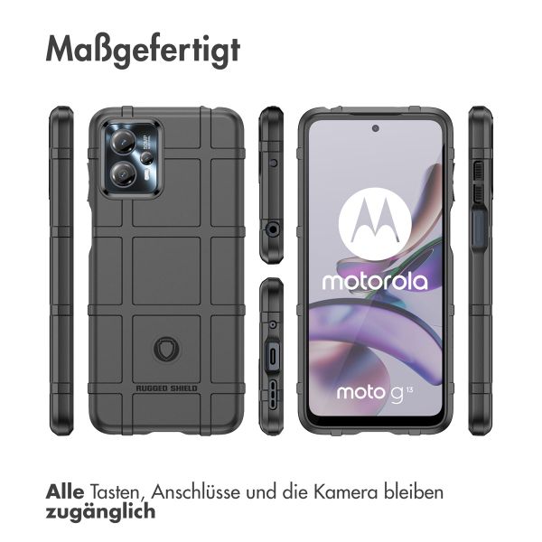 imoshion Rugged Shield Backcover für das Motorola Moto G13 - Schwarz