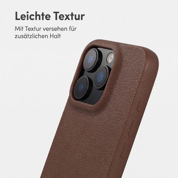 imoshion Texture Backcover Apple iPhone 16 Pro - Dunkelbraun